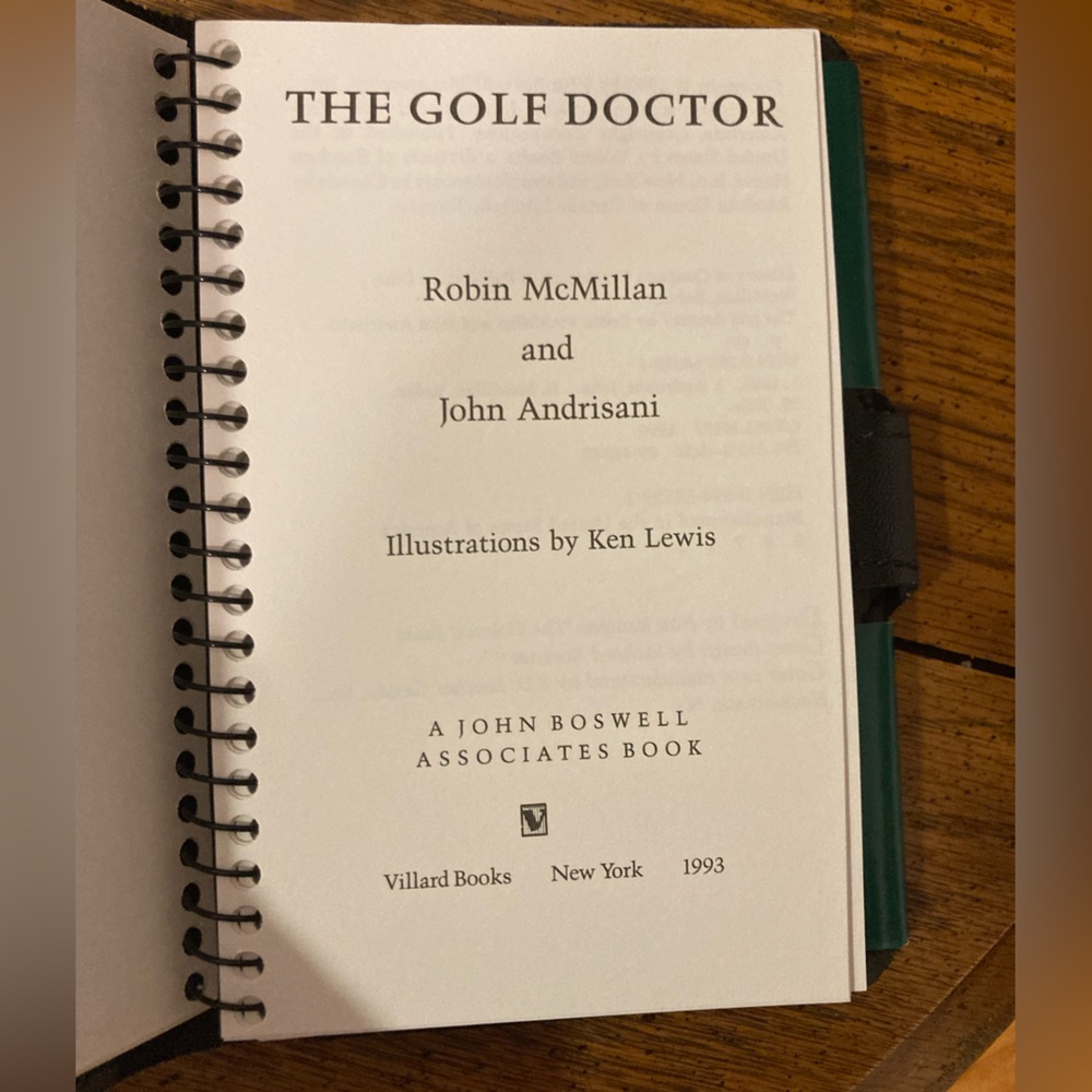 The Golf Doctor Rx Book - NEW - Picture 3 of 6